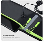 Running Belt with Two Zippered Pockets and Water Bottle Holder, Fits Phone, Keys, Energy Gels – Adjustable Waist Pack for Marathon, Trail Running, Hiking, Jogging, Walking [LD&JR] (Black)