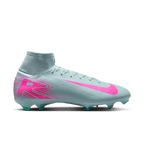 Nike Youth Mercurial Superfly10 Pro FG High-Top Soccer Cleats-Ocean Cube/Pink Blast