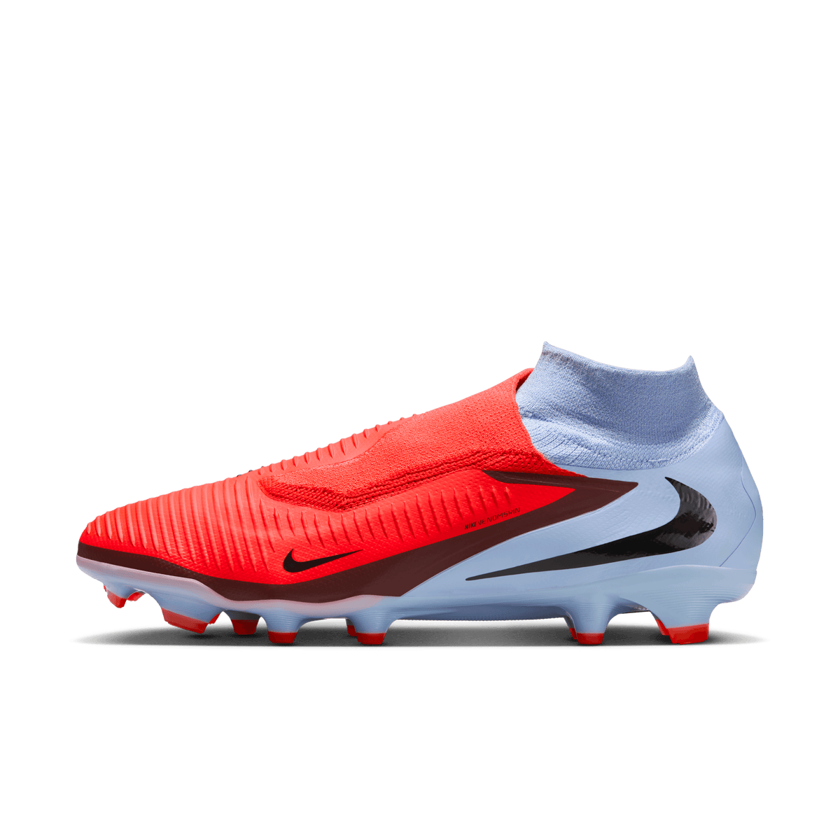 Nike Youth Phantom 6 High Pro Firm-Ground Soccer Cleats-Royal Tint/bright Crimson